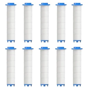 Hand Shower Filters, Set of 10 Replacement Filters for Hard Water, Remove Chlorine and Harmful Substances More Effectively