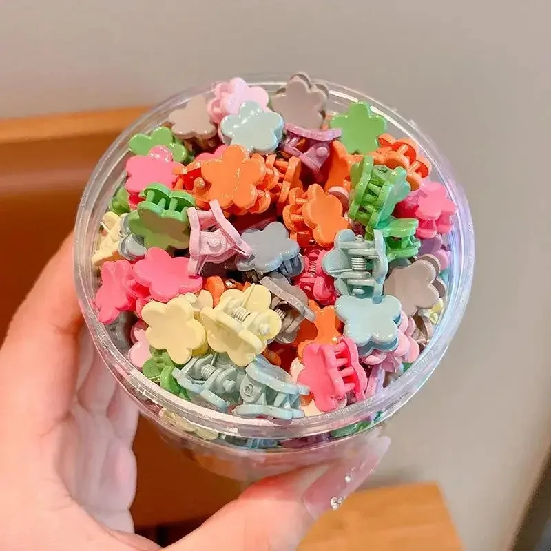 50pcs Minimalist Solid Hair Claw Mini Cute Banana Clip Cartoon Headwear Non Slip Hair Styling Accessories - Image 13