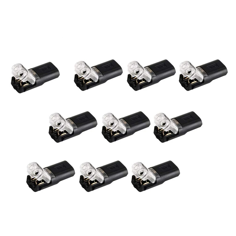 10/20/50 Pcs 2 Pin 2 Way Universal Compact No-Wire-Stripping Toolless Spring Wire Connectors Quick Splice Wire Connector - Image 7