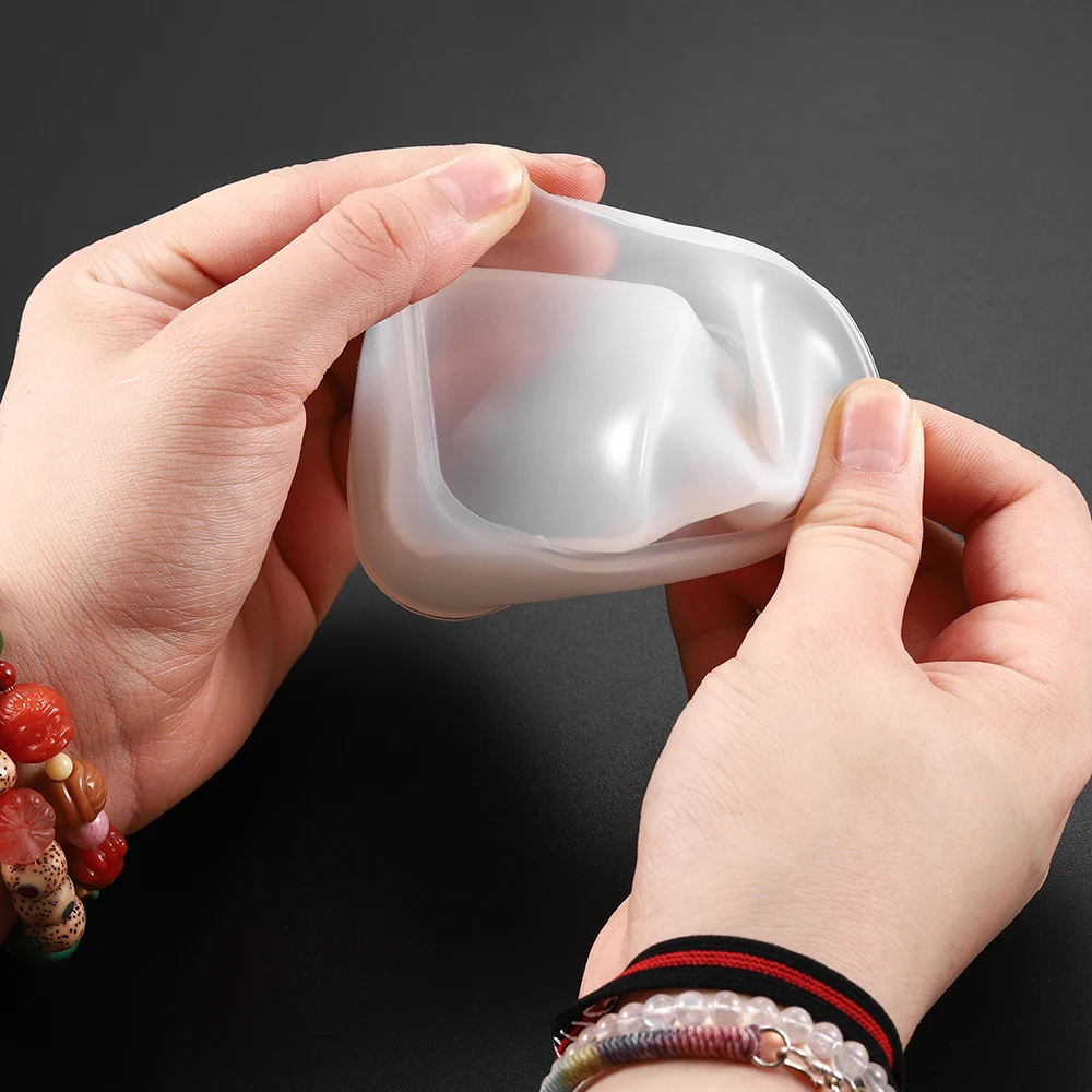 1pcs DIY Silicone Coaster Mold Square Heart Epoxy Casting Molds Making Craft Clay Resin Molds Jewelry Making Accessories - Image 5