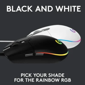 Logitech G102 Gaming Mouse - Lightsync RGB, High Precision Sensor, 6 Programmable Buttons, 85g Lightweight Design,