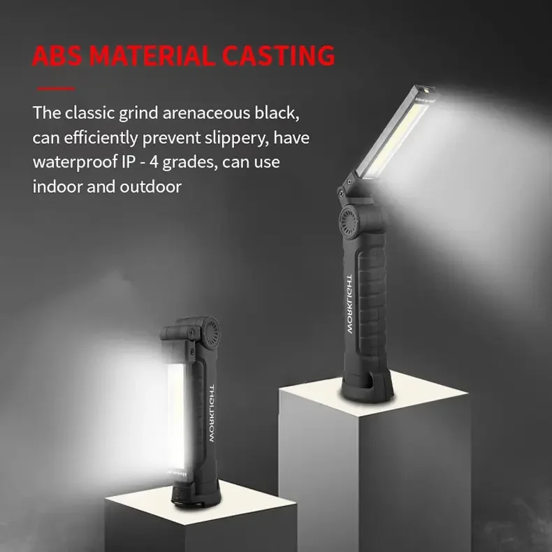 Folding LED Work Light Portable Spotlight with Magnetic Base Clip USB Charging Repair Torch Movable Work Light Flashlight - Image 7