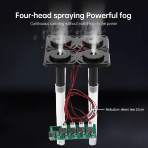 DC5V Unswitched Four Spray Humidifier Module Atomization Control Board DIY Ultrasonic Nebulizer TYPE-C Interface
