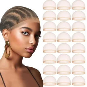 Wholesale 20 Pcs Transparent HD Wig Cap, Thin Nylon Cap for for Women Lace Front, Suitable for Parties, Weddings,Halloween