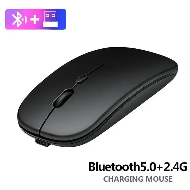 2025New Bluetooth Wireless Mouse USB Optical Rechargeable Mouse for Computer Laptop PC Macbook Gaming Mouse Gamer 2.4GHz 1600DPI - Image 7