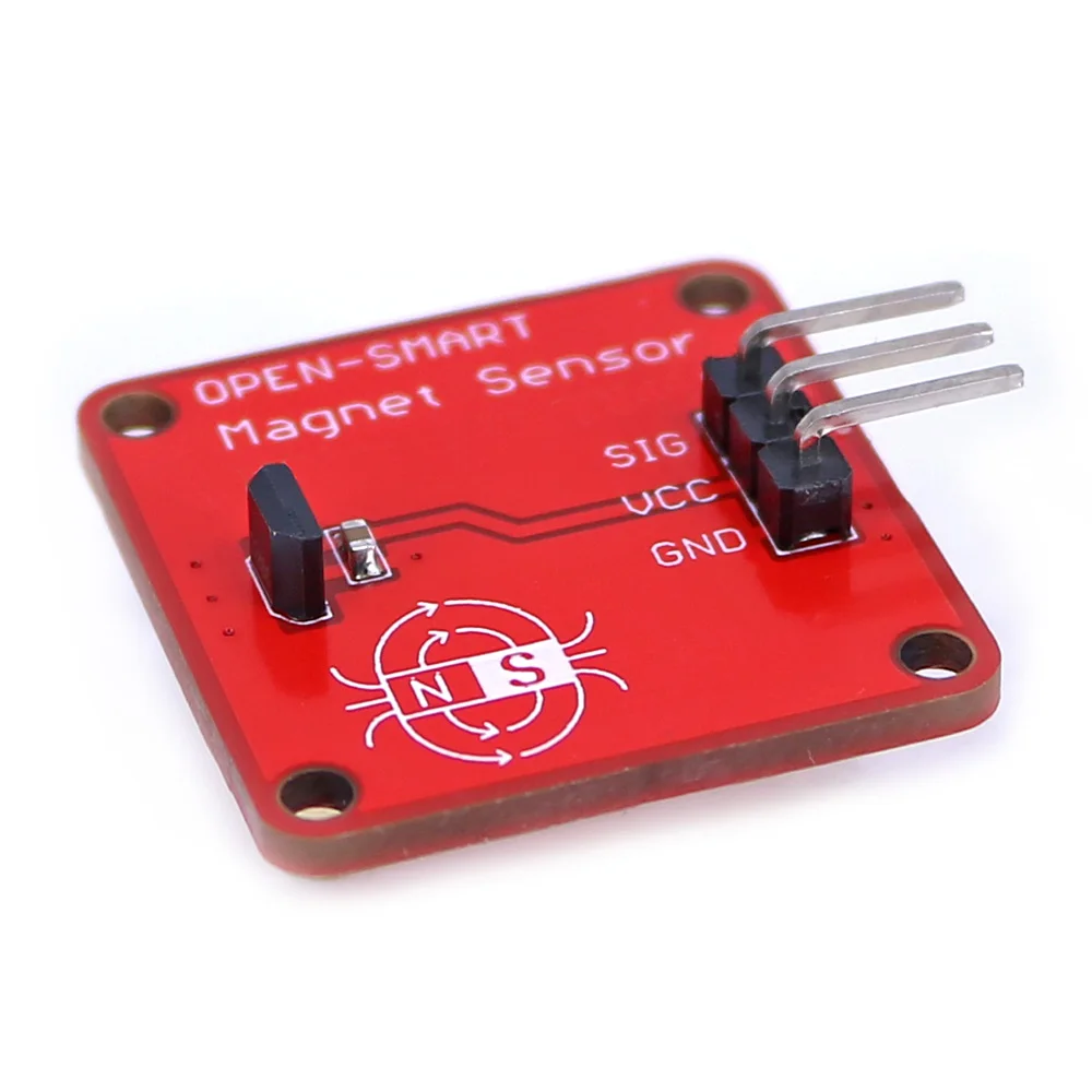 OPEN-SMART Magnet Sensor Magnet Field Intensity Linear Hall Effect Sensor Module For Arduino - Image 4