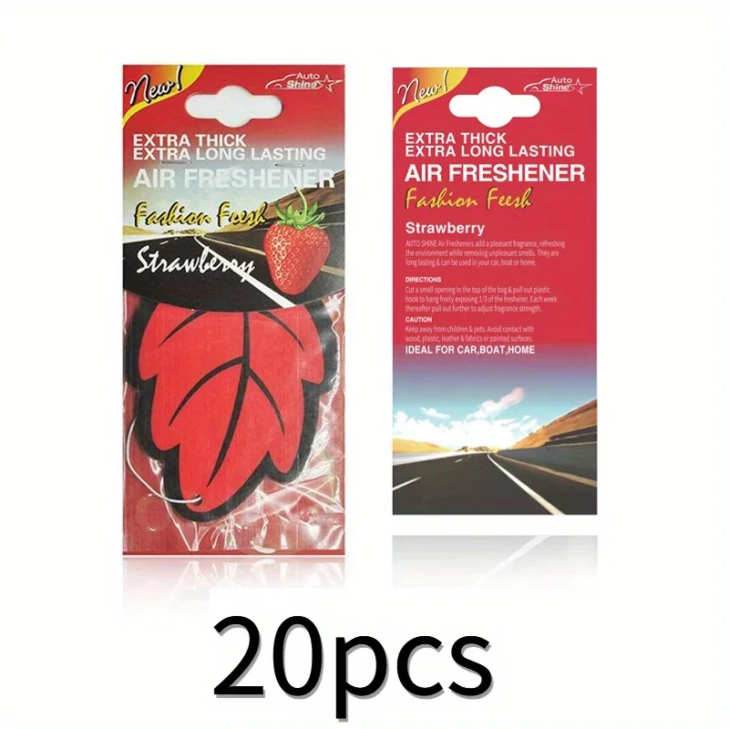 3-60pcs Car Air Freshener Natural Scented Tea Paper Auto Hanging Vanilla Perfume Fragrance Leaf Shape Car Accessories Interior - Image 9