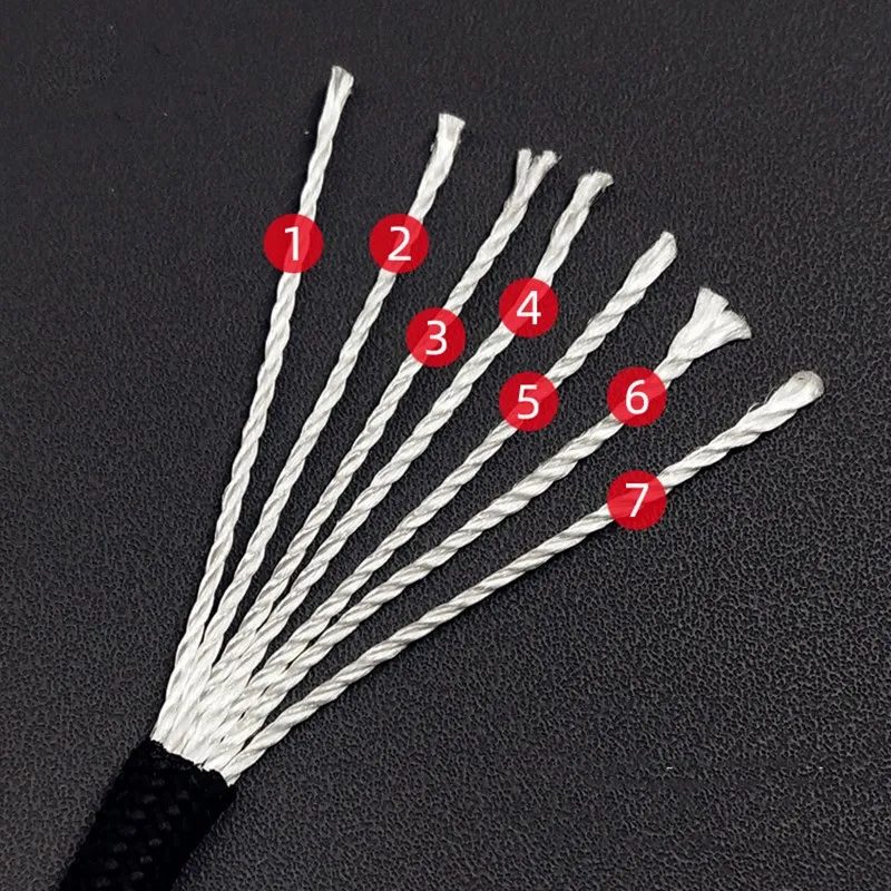 7 Cores 550 Paracord Cord 5 15 30 M Dia.4mm For Outdoor Camping Survival Lanyard Parachute Rope Hiking Tent Accessories - Image 4