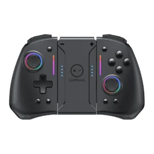 LinYuvo KS42 Meteor Light Wireless Joy-pad with 8 Color RGB Lights for Switch/Lite/OLED, with Programmable,,Turbo & Vibration