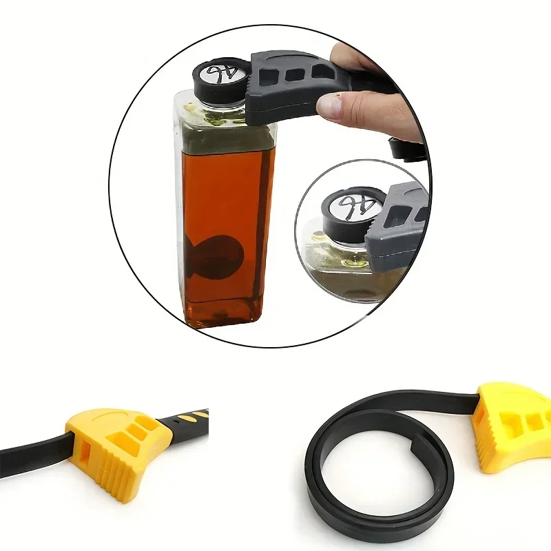 1Pcs 6inch Belt Wrench Oil Filter Puller Strap Spanner Chain Wrench Strap Opener, Adjustable Disassembly Tool - Image 3