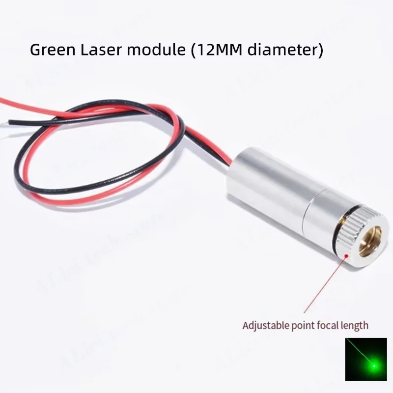 Green point laser head 10mW laser module 12MM/8MM/6MM diameter laser tube Green laser beam - Image 5