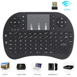 I8 2.4G Mini Wireless Keyboard with Air Mouse Touchpad Remote for Android TV Box PC Smart TV