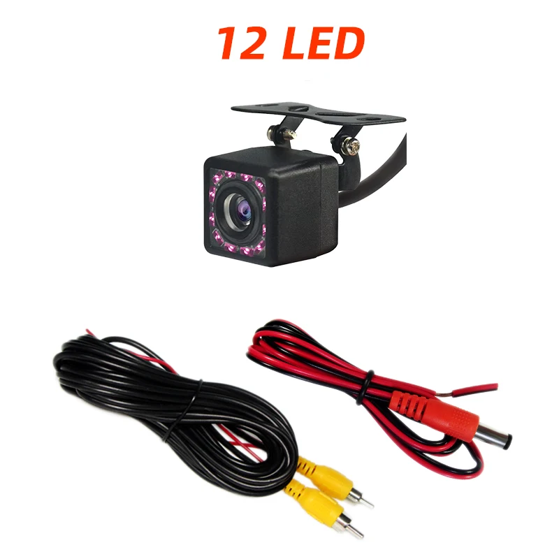 Rear Camera of Driving Recorder 140 Wide Angle Waterproof 4/8/12 Light HD Night Vision Parking Monitoring Rear Camera - Image 7