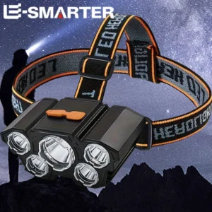 Usb Rechargeable Led Headlight Super Bright 5 Working Modes Headlamp Waterproof Head-Mounted Flashlight For Night Fishing Hiking
