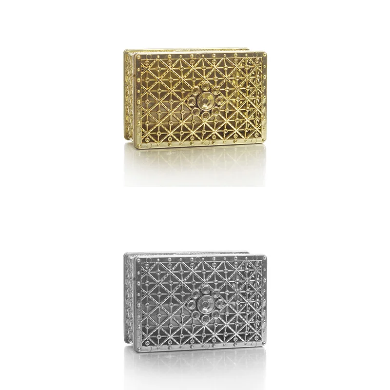 2 PCs Mini Treasure Storage Jewelry Box Silver-color Hollow Flower Pattern Jewelry Case Boxes for Necklace Earring Ring - Image 11