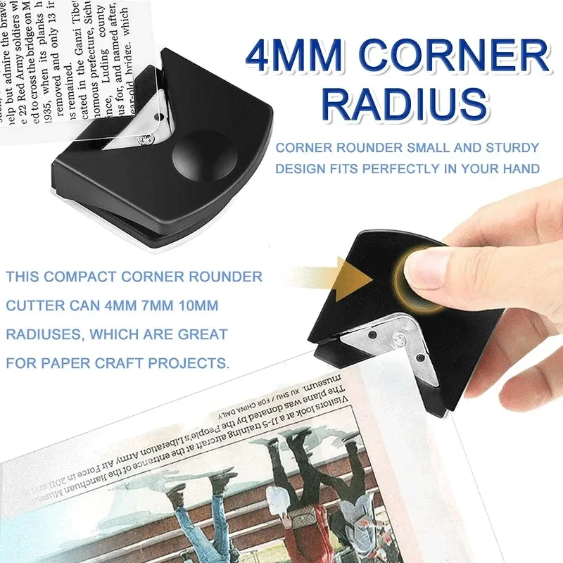 PVC Paper Cutter Photo Corner Cutting And Chamfering R4R5 Fillet Cutter Manual Manual Repair Round Cutter - Image 2