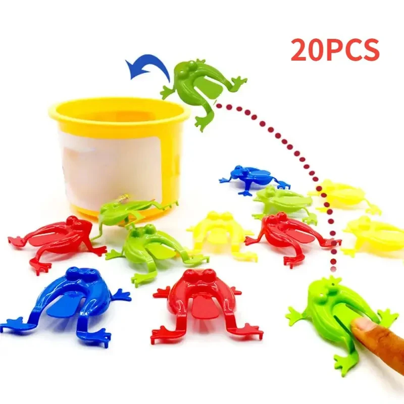 20/50pcs Solid Color Jumping Frog Plastic Bouncing Frog Jumping Frog Children Educational Toy,Gift for Kids Party Favors - Image 7