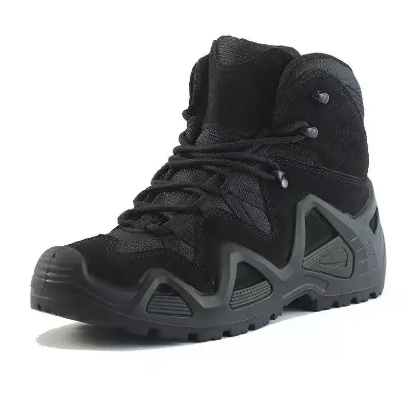 Mens Combat Tactical Boots WaterProof Outdoor Hiking Ankle Work Boots Climbing Botas Tacticas Militar Intervention Safety shoes - Image 8