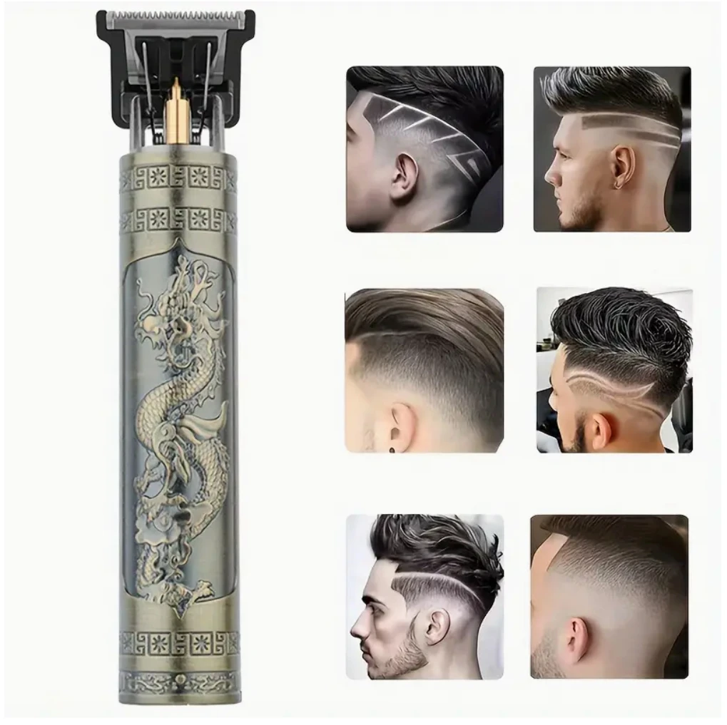 2024 New Vintage T9 Hair Cutting Machine Men's Electric Shaver - Image 8