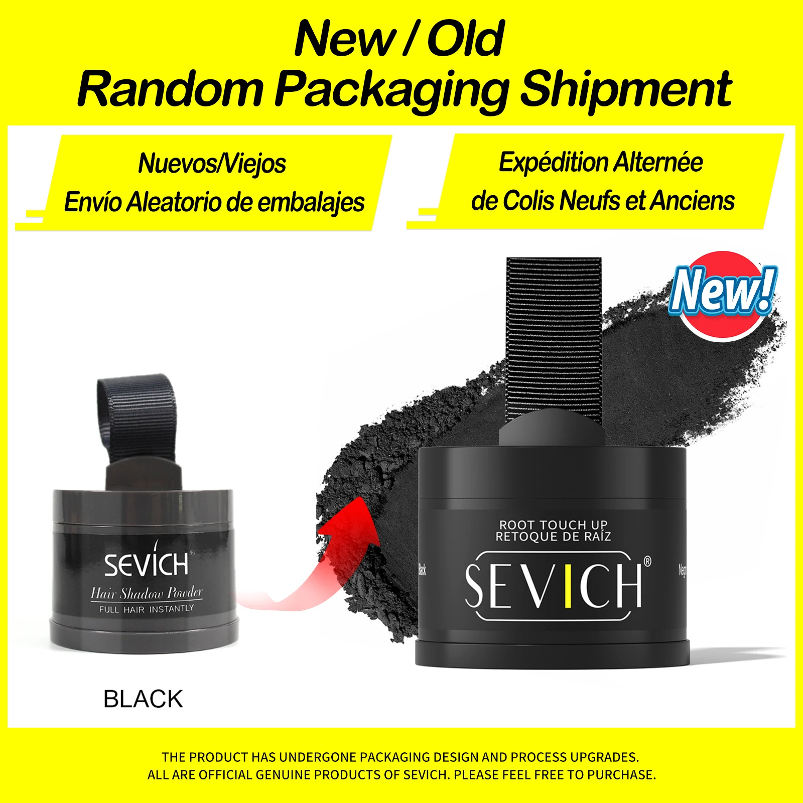 Sevich Hairline Powder 4g Hairline Shadow Powder Makeup Hair Concealer Natural Cover Unisex Hair Loss Product - Image 8