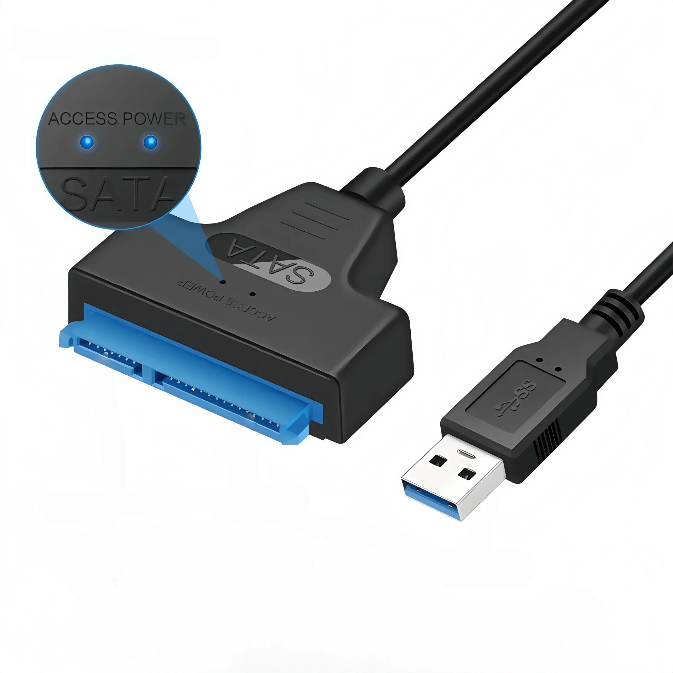 USB 3.0 to SATA III Adapter Cable - 6Gbps 2.5" HDD/SSD Converter with 22-Pin Connector for Laptop/PC (Plug & Play) - Image 6
