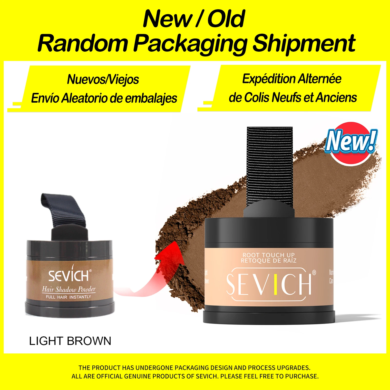 Sevich Hairline Powder 4g Hairline Shadow Powder Makeup Hair Concealer Natural Cover Unisex Hair Loss Product - Image 12