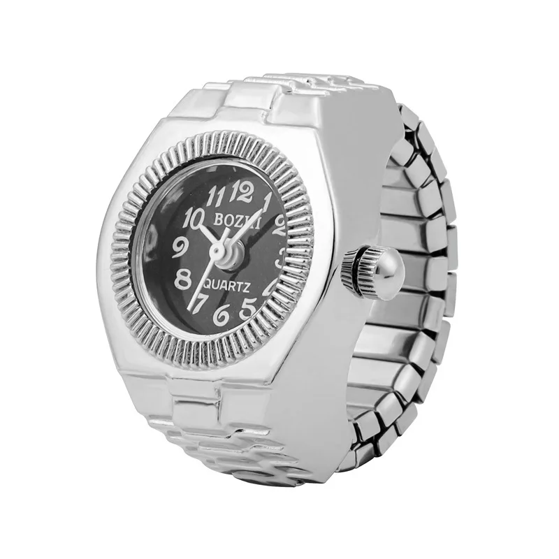 Ring Watch New Hot Selling Creative Alloy Shell Finger Circular Dial Couple Men And Women - Image 11