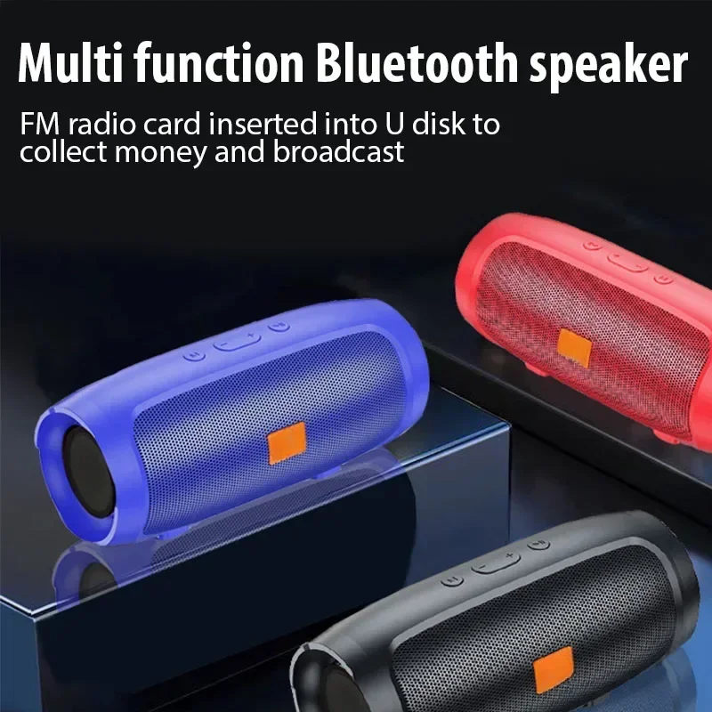 Portable Subwoofer Bluetooth Speakers Outdoor Stereo Surround Waterproof Loudspeaker Wireless Sound Box Support FM Radio TF Card - Image 2