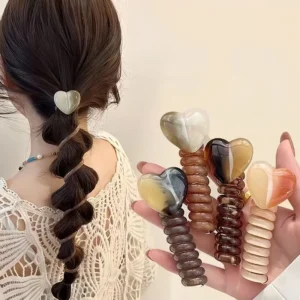 Elastic Hair Bands Rubber High-quality Phone Line Hair Ties Loop Tied Ponytail Braid Hair Rope Scrunchies Hair Accessories