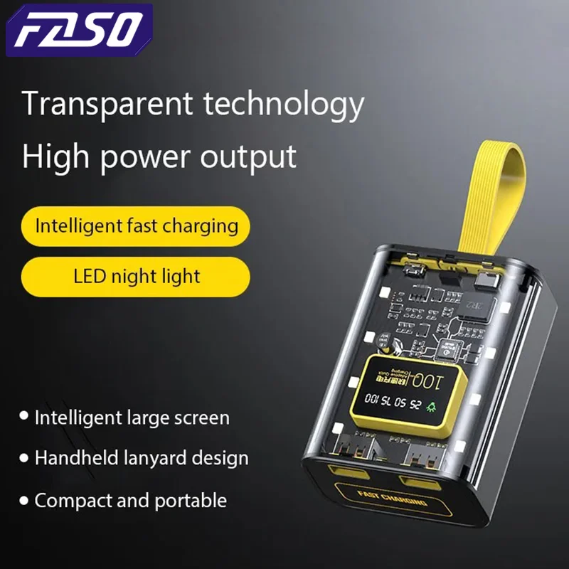 FASO 3*18650 Power Bank Cases Battery Storage Night Light Dual USB Charge DIY Shell for iPhone Xiaomi 18650 Battery Storage Box - Image 3