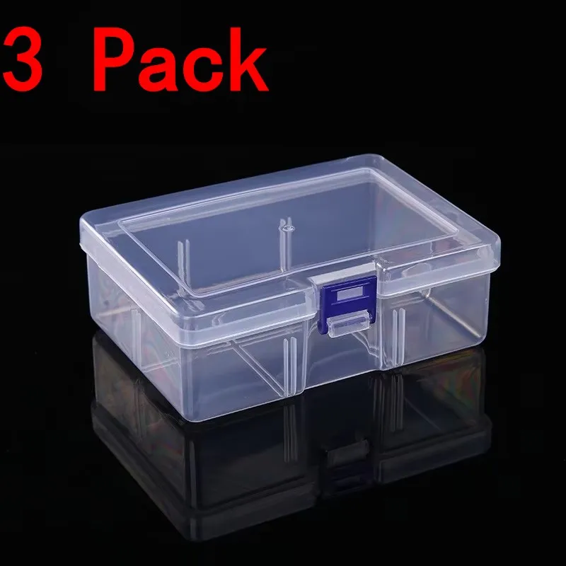 Clear Plastic Storage Box with Flap Lid, Multipurpose Craft Organizers Art Supply Sewing Box for Pencils Markers Notebooks A4 - Image 10