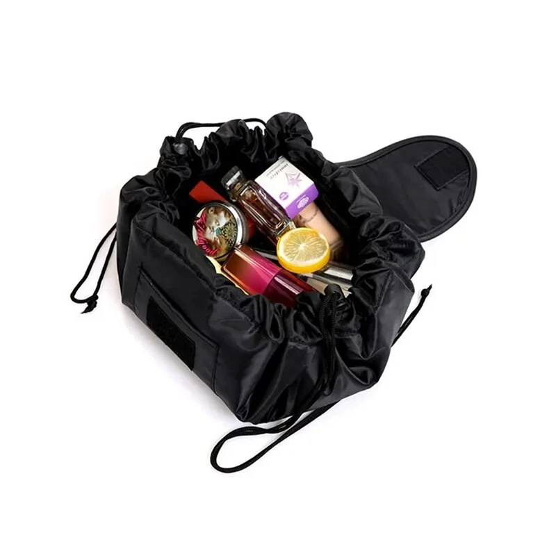 50X62CM Drawstring Elastic Makeup Storage Bag Women Portable Travel Black Large Capacity Portables Handbag Storage-Bags Trendy - Image 2