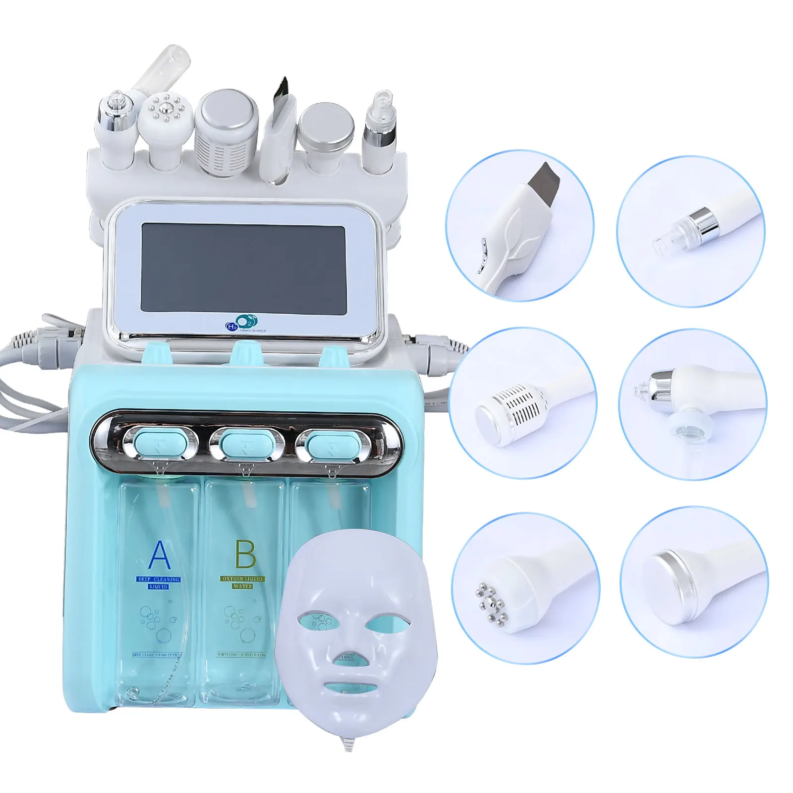Hydro Microdermabrasion Aqua Peeling H2O2 Facial Machine Hydra Water Dermabrasion Skin Scrubber Peel Oxygen Jet Facial Machine - Image 4