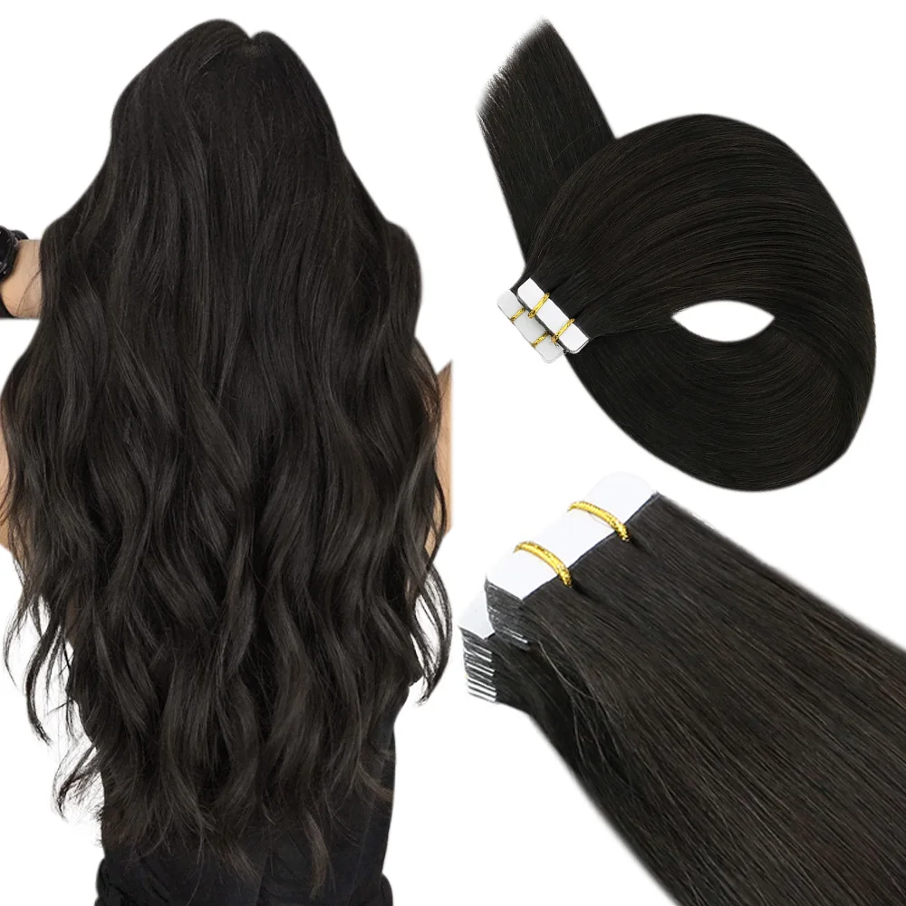 Ugeat Tape in Hair Extensions Human Hair Real Natural Brazilian Remy Hair Straight Seamless Skin Weft For Women Balayage 20P/40P - Image 24