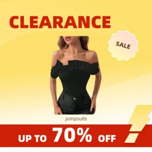 Clearance_Organza Layered Decorative Ribbed Jumpsuit Women From Europe and the United States Style Design Feel Niche Top_Continu
