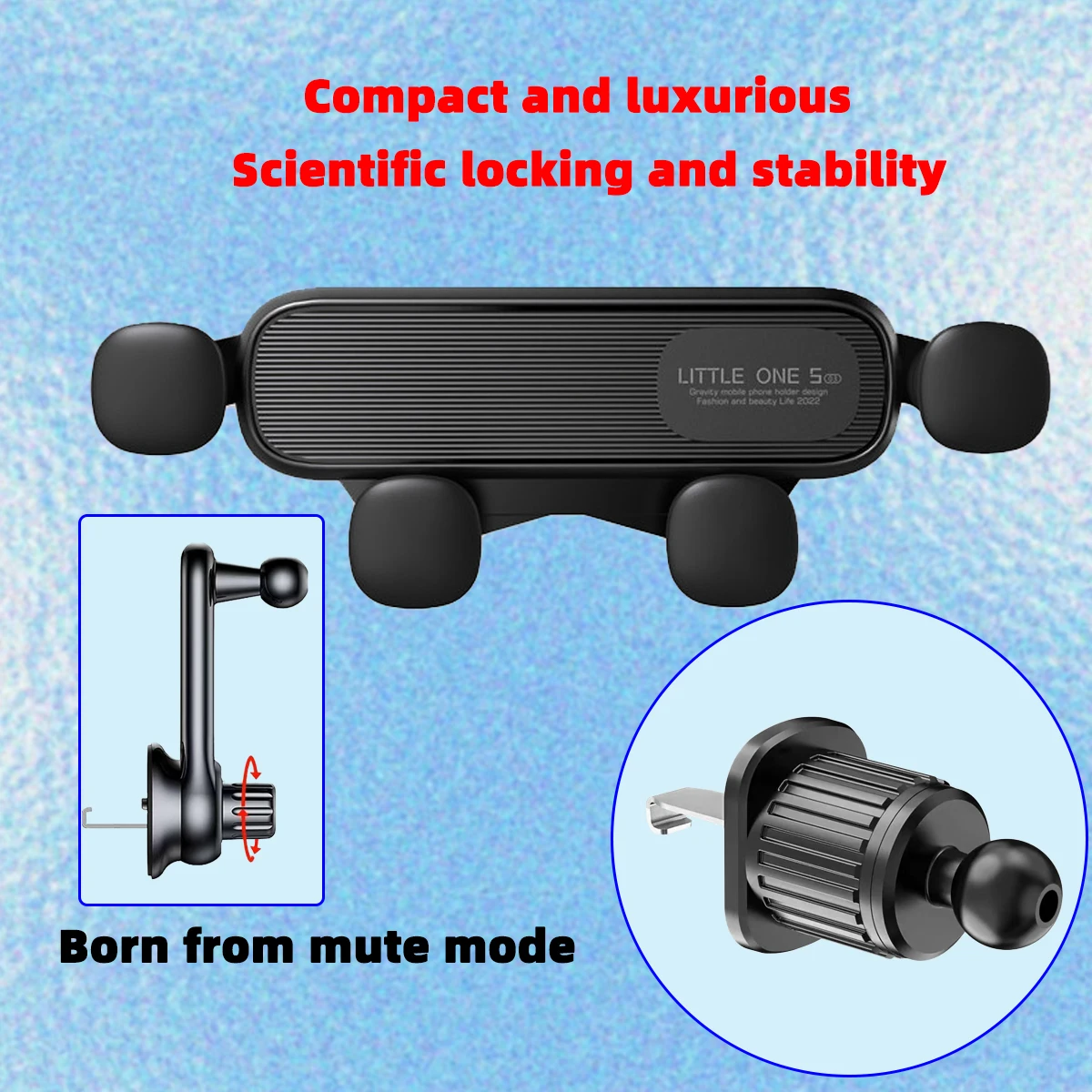 High Quality Durable Car Phone Holder Air Vent Car Mount Hands Free Cell Phone Automobile Clamp Cradles for All Phones - Image 2