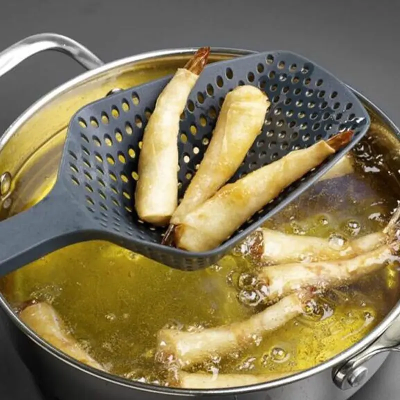 Strainer Spoon Large Funnel Fried Food Strainer Vegetable Food Water Filter Portable Home Kitchen Cooking Tools - Image 3