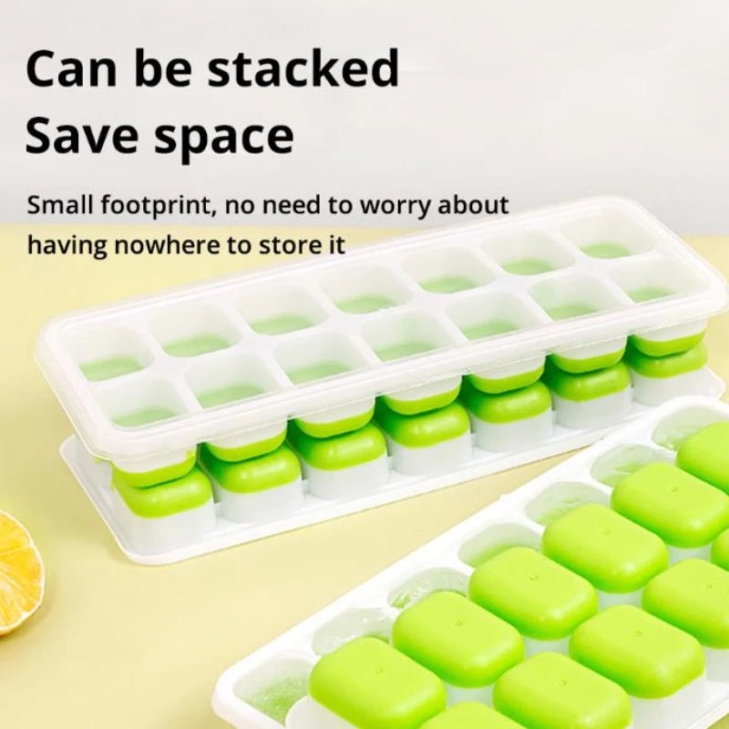 14 Grid Ice Cube Tray Silicone Mold Square Ice Cube Tray Mold Ice Cube Maker Non-toxic Durable Bar Pub Wine Ice Blocks Maker - Image 4