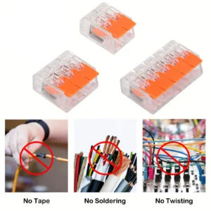 10-75 Pcs Orange Universal Type Quick Plug-in Terminals,Electrical Equipment Connectors,Wire Connector Terminals,250V/32A