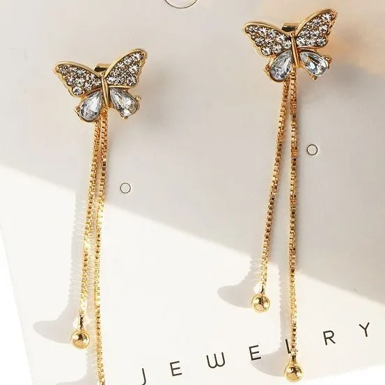 Simple Geometric Square Drop Earring For Women Korean Fashion Gold-color Line Long Tassel Dangle Earrings Party Jewelry Gift - Image 9