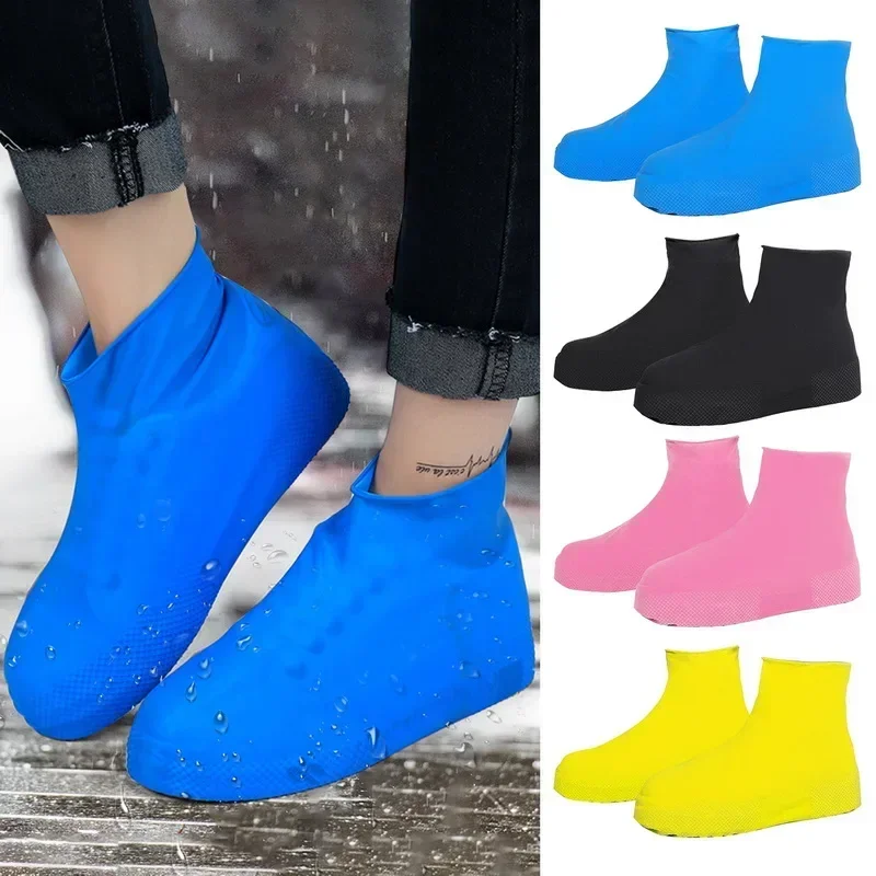 Waterproof Shoe Covers Silicone Anti-Slip Rain Boots Unisex Sneakers Protector for Outdoor Rainy Day Reusable Rain Shoe Cover - Image 2