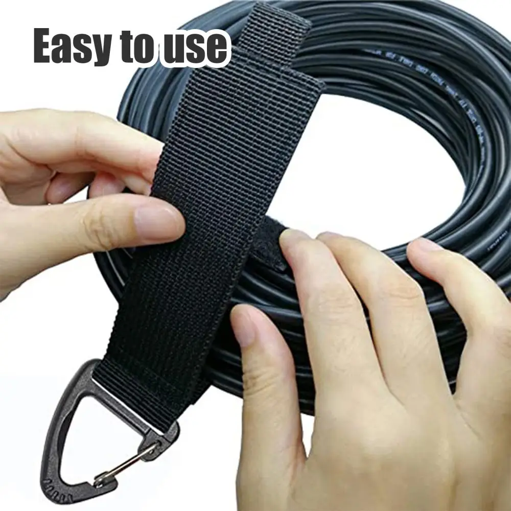 Cord Organizer Holder with Triangle Buckle Wire Manager Power Cord Management Nylon Heavy Cord Storage Straps for Cables Hoses - Image 5