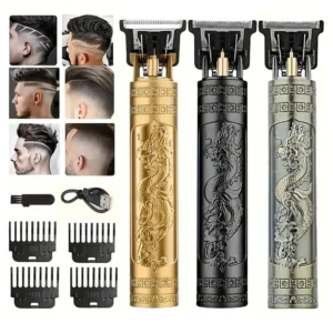 T9 Vintage Cordless Hair Cutting Machine - Professional Barber Trimmer for Men Beard Shaving for Shavers with Lightweight Design