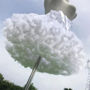 Women Flower Style Lolita Petticoats Crinoline Inner Bustle Cosplay Tutu Puffy Cancan Skirt Under Wedding Dresses