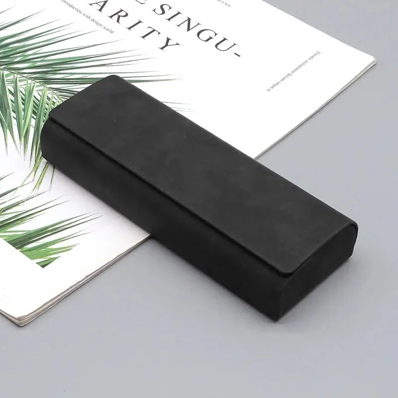 Hard-shell Spectacle Case Men Women Glasses Case PU Leather Portable Anti-extrusion Sunglasses Storage Box Folding Eyewear Pouch - Image 8