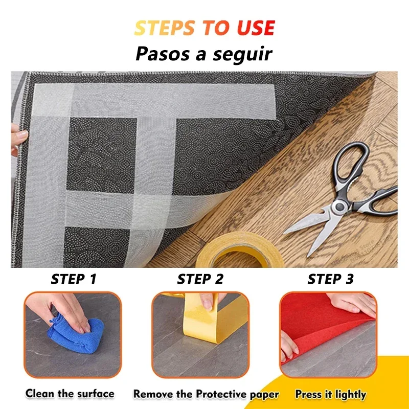 Super Thin Strong Fixation Double Sided Adhesive Tape Heavy Duty Translucent Mesh Waterproof Traceless Powerful Grid Carpet Tape - Image 6