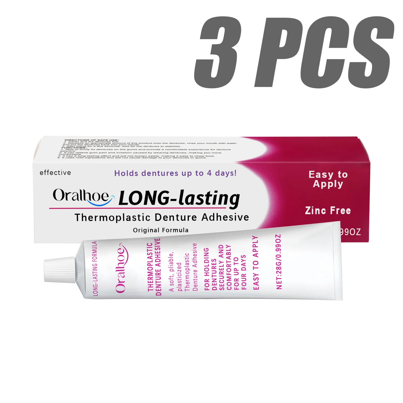 Denture Fixing Adhesive Cream Strong Complete Professional Dentures Glue Prevents Denture Loosening Care Fixed Adhesive 28g - Image 8