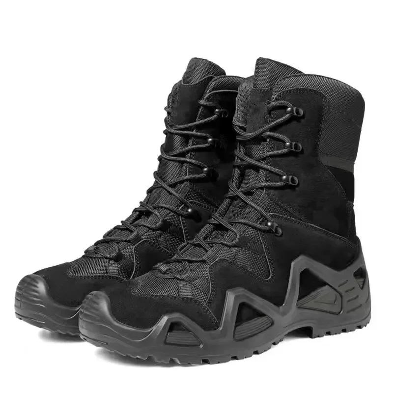 Mens Combat Tactical Boots WaterProof Outdoor Hiking Ankle Work Boots Climbing Botas Tacticas Militar Intervention Safety shoes - Image 14