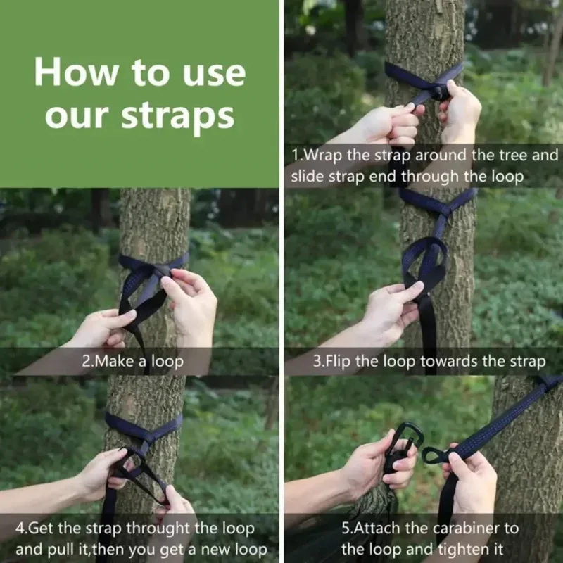 2 Person Outdoor Camping Hammock with Mosquito Net Portable Comfortable Sleeping Tent Hammock Outdoor Furniture Bed - Image 6