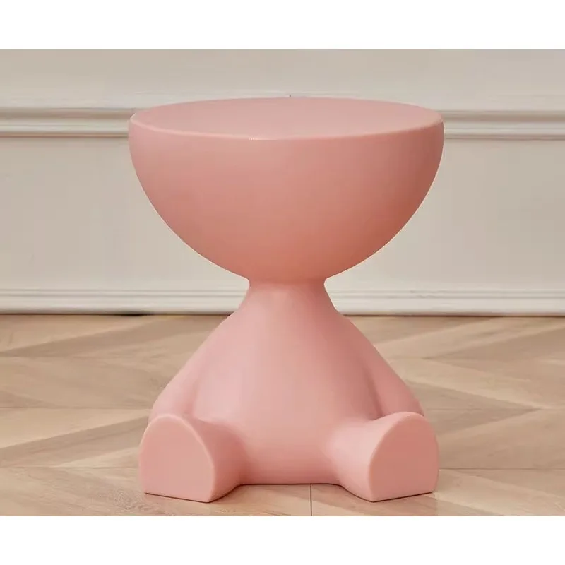 Creative sofa side table removable coffee table cream style simple household living room round table side table small table rack - Image 8